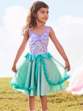 Disney Ariel Story Play Dress The Little Mermaid Kids Size 13/14